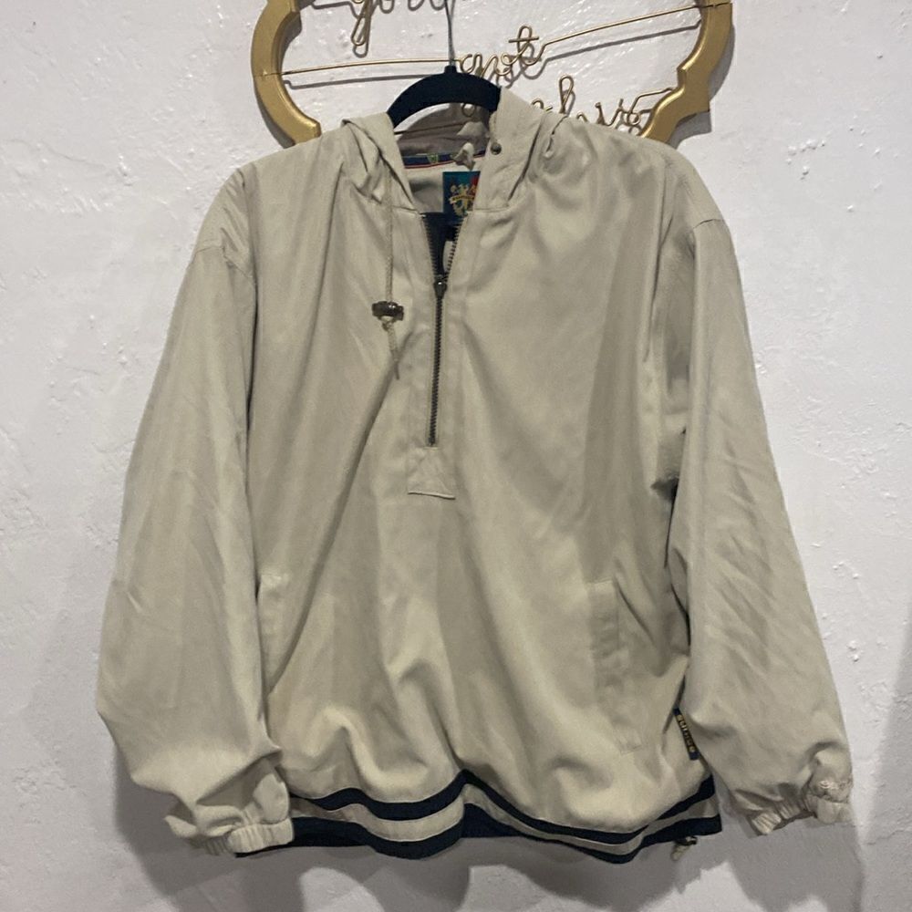 Sunice Men’s Half Zip Pullover Performance Golf Jacket Size L tan